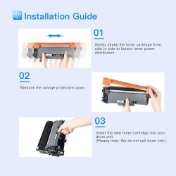 LxTek Compatible Cartouche de Toner Remplacement pour Brother TN2220 TN2010 pour HL-2130 MFC-7360N DCP-7055W MFC-7460DN HL-2240 