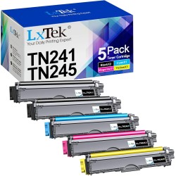 LxTek TN241 Compatible Toner Remplacement pour Brother TN241 TN245 pour MFC-9330CDW DCP-9020CDW MFC-9332CDN DCP-9015CDW MFC-9340