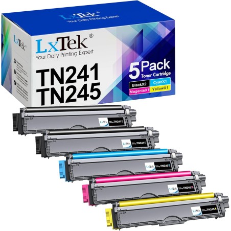 LxTek TN241 Compatible Toner Remplacement pour Brother TN241 TN245 pour MFC-9330CDW DCP-9020CDW MFC-9332CDN DCP-9015CDW MFC-9340