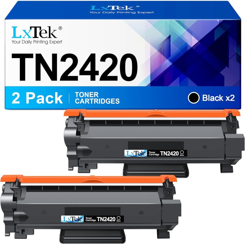 LxTek Toner TN2420 Cartouche de Toner Compatible pour Brother TN2420 pour DCP-L2530DW HL-L2350DW MFC-L2710DW MFC-L2750DW HL-L231