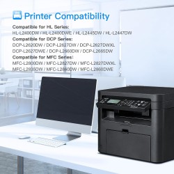 LxTek TN2510XL TN-2510XL Cartouche de Toner Compatible pour Brother TN 2510 TN 2510XL pour Brother DCP-L2620DW MFC-L2860DWE HL-L