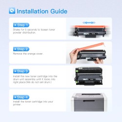 LxTek TN2510XL TN-2510XL Cartouche de Toner Compatible pour Brother TN 2510 TN 2510XL pour Brother DCP-L2620DW MFC-L2860DWE HL-L