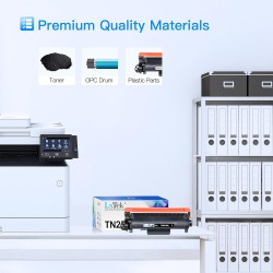 LxTek TN2510XL TN-2510XL Cartouche de Toner Compatible pour Brother TN 2510 TN 2510XL pour Brother DCP-L2620DW MFC-L2860DWE HL-L