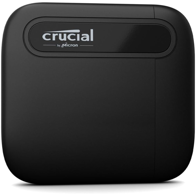 Crucial X6 4To Portable SSD - Jusqu’à 800Mo/s - PC et Mac - USB 3.2 USB-C externe SSD - CT4000X6SSD9, Disque SSD