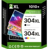 304XL Cartouches d'encre Compatibles pour HP Cartouche 304 XL Noir, 304 Noir pour HP Envy 5030 5000 5010 5020 5032 Deskjet 3760 