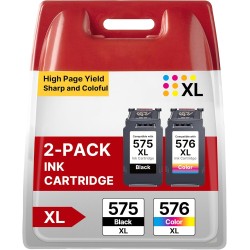 PG-575XL CL-576XL Multipack Cartouche Remplacement pour Canon 575 XL 576 XL pour Cartouche 575 et 576 pour Canon TS3550i, TR4750