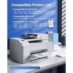 302XL Cartouches d'encre Remplacement Cartouche pour HP 302，Compatibles Encre pour HP 302 XL Noir et Couleur pour Envy 4520 4525