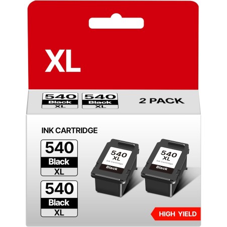 PG 540XL Cartouches d'encre Compatibles pour Cartouche Canon 540 XL PG-540XL pour PIXMA MG3650s TS5150 TS5151 MG3550 MG3600 MG36