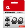 PG 540XL Cartouches d'encre Compatibles pour Cartouche Canon 540 XL PG-540XL pour PIXMA MG3650s TS5150 TS5151 MG3550 MG3600 MG36