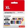 Cartouches d'encre Compatibles pour Canon 525 526 PGI-525 CLI-526 pour Canon Pixma MG5150 MG5250 MG5350 MG5200 MG5300 MG6150 IX6