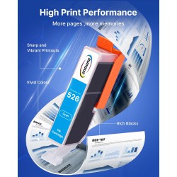 Cartouches d'encre Compatibles pour Canon 525 526 PGI-525 CLI-526 pour Canon Pixma MG5150 MG5250 MG5350 MG5200 MG5300 MG6150 IX6