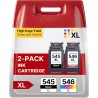 PG-545XL CL-546XL Cartouches d'encre Remplacement pour Cartouche Canon 545-546 pour Cartouche Canon 545 et 546 pour Pixma TS3150