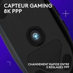 Logitech G203 LIGHTSYNC USB Souris Gaming avec Éclairage RVB Personnalisable, 6 Boutons Programmables, Capteur Niveau Gaming, 8 