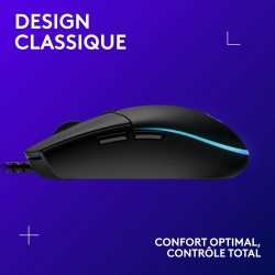 Logitech G203 LIGHTSYNC USB Souris Gaming avec Éclairage RVB Personnalisable, 6 Boutons Programmables, Capteur Niveau Gaming, 8 