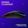 Logitech G203 LIGHTSYNC USB Souris Gaming avec Éclairage RVB Personnalisable, 6 Boutons Programmables, Capteur Niveau Gaming, 8 