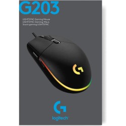 Logitech G203 LIGHTSYNC USB Souris Gaming avec Éclairage RVB Personnalisable, 6 Boutons Programmables, Capteur Niveau Gaming, 8 