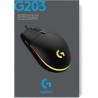 Logitech G203 LIGHTSYNC USB Souris Gaming avec Éclairage RVB Personnalisable, 6 Boutons Programmables, Capteur Niveau Gaming, 8 
