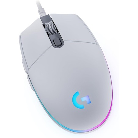 Logitech G203 Souris Filaire Gaming 2nd Gen : 8000 DPI, Effets Lumineux Multicolores LIGHTSYNC RGB, 6 Boutons Programmables, Mém