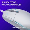 Logitech G203 Souris Filaire Gaming 2nd Gen : 8000 DPI, Effets Lumineux Multicolores LIGHTSYNC RGB, 6 Boutons Programmables, Mém