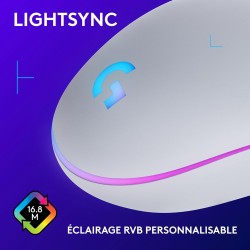 Logitech G203 Souris Filaire Gaming 2nd Gen : 8000 DPI, Effets Lumineux Multicolores LIGHTSYNC RGB, 6 Boutons Programmables, Mém
