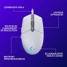 Logitech G203 Souris Filaire Gaming 2nd Gen : 8000 DPI, Effets Lumineux Multicolores LIGHTSYNC RGB, 6 Boutons Programmables, Mém