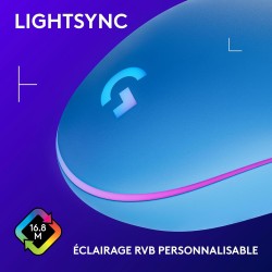 Logitech G203 LIGHTSYNC USB Souris Gaming avec Éclairage RVB Personnalisable, 6 Boutons Programmables, Capteur Niveau Gaming, 8 