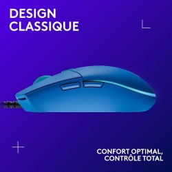 Logitech G203 LIGHTSYNC USB Souris Gaming avec Éclairage RVB Personnalisable, 6 Boutons Programmables, Capteur Niveau Gaming, 8 