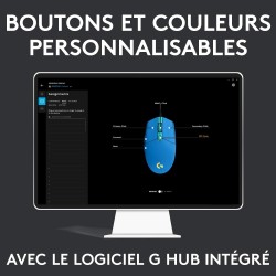 Logitech G203 LIGHTSYNC USB Souris Gaming avec Éclairage RVB Personnalisable, 6 Boutons Programmables, Capteur Niveau Gaming, 8 