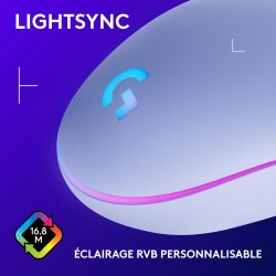 Logitech G203 LIGHTSYNC USB Souris Gaming avec Éclairage RVB Personnalisable, 6 Boutons Programmables, Capteur Niveau Gaming, 8 