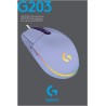 Logitech G203 LIGHTSYNC USB Souris Gaming avec Éclairage RVB Personnalisable, 6 Boutons Programmables, Capteur Niveau Gaming, 8 