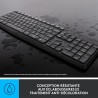 Logitech MK235 Combo Clavier Souris sans fil pour Windows, 2,4 GHz Récepteur USB, 15 Touches de Fonctions, Batterie Longue Durée