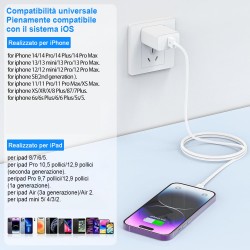 BSTOEM Cable iPhone Chargeur 1M+2M Certifié MFi Cable pour Lightning Charge Rapide pour iPhone 14/13/12/11/Pro Max/Pro/XS/XR/X/8