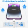 Lot de 2 câbles de charge USB vers Lightning pour iPhone 14/13/12/11/Pro/ProMax/Mini/XS/XR/MAX/X/8/7/6/6s/Plus/SE/iPad Mini 2 m 