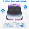 Lot de 2 câbles de charge USB vers Lightning pour iPhone 1 m + 2 m - Certifié MFi - Pour iPhone 14/13/12/11/Pro/ProMax/Mini/XS/X
