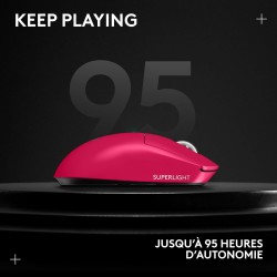 Logitech g pro x superlight 2 wireless gaming mouse, 60 g pro-grade mouse with 5 programmable buttons, 44k dpi sensor, 8 khz rep