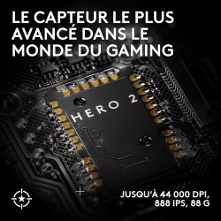 Logitech G PRO X SUPERLIGHT 2 SE, souris gaming sans fil, souris Pro-Grade 60 g avec 5 boutons programmables, capteur 44 000 DPI