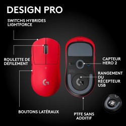 Logitech G PRO X SUPERLIGHT 2 SE, souris gaming sans fil, souris Pro-Grade 60 g avec 5 boutons programmables, capteur 44 000 DPI