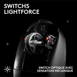 Logitech G PRO X SUPERLIGHT 2 SE, souris gaming sans fil, souris Pro-Grade 60 g avec 5 boutons programmables, capteur 44 000 DPI
