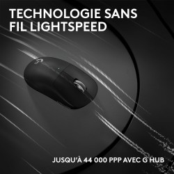 Logitech G Pro X Superlight 2c, Souris de Gaming sans Fil, Souris Pro-Grade compacte 53 g avec 5 Boutons programmables, USB-C, c
