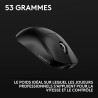 Logitech G Pro X Superlight 2c, Souris de Gaming sans Fil, Souris Pro-Grade compacte 53 g avec 5 Boutons programmables, USB-C, c