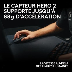 Logitech G Pro X Superlight 2c, Souris de Gaming sans Fil, Souris Pro-Grade compacte 53 g avec 5 Boutons programmables, USB-C, c