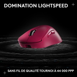 Logitech G PRO X SUPERLIGHT 2 DEX, souris de gaming sans fil, 60g souris Pro-Grade pour droitier, 5 boutons programmables, recha