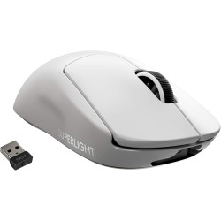 Logitech G PRO X SUPERLIGHT Souris Gaming sans Fil, Capteur Gaming HERO 25K, 25 600 PPP, Ultra-Léger avec 63g, 5 Boutons Program