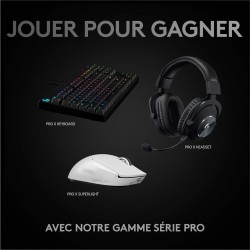Logitech G PRO X SUPERLIGHT Souris Gaming sans Fil, Capteur Gaming HERO 25K, 25 600 PPP, Ultra-Léger avec 63g, 5 Boutons Program