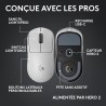 Logitech G Pro X Superlight 2c, Souris de Gaming sans Fil, Souris Pro-Grade compacte 53 g avec 5 Boutons programmables, USB-C, c