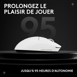 Logitech G Pro X Superlight 2c, Souris de Gaming sans Fil, Souris Pro-Grade compacte 53 g avec 5 Boutons programmables, USB-C, c