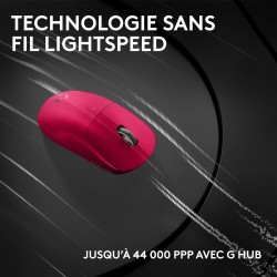 Logitech G Pro X Superlight 2c, Souris de Gaming sans Fil, Souris Pro-Grade compacte 53 g avec 5 Boutons programmables, USB-C, c