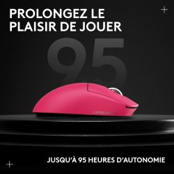 Logitech G Pro X Superlight 2c, Souris de Gaming sans Fil, Souris Pro-Grade compacte 53 g avec 5 Boutons programmables, USB-C, c