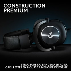Logitech G Pro X SE, Casque de Gaming Filaire avec Microphone: Microphone détachable, Casque DTS: X 7.1, convertisseur N/A USB I