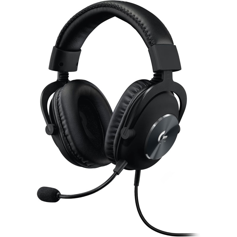Logitech g pro x casque filaire gamer over-ear avec micro bleu vo!ce, dts headphone:x 2.0, transducteurs pro-g 50mm, son surroun